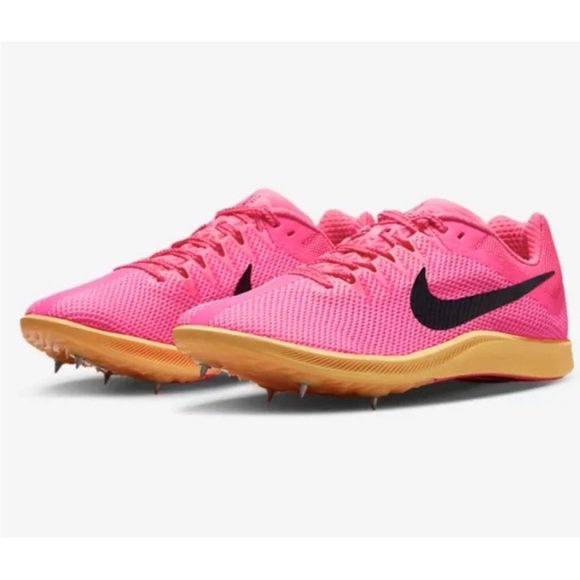 Nike Zoom Rival Track & Field Distance Spikes DC8725-600 Hyper Pink Orange Sz 11 - Picture 1 of 9